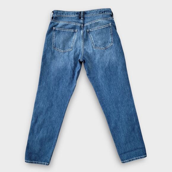 GAP High Rise Distressed Mom Medium Wash Jeans Women Sz 6 28R - Picture 7 of 11